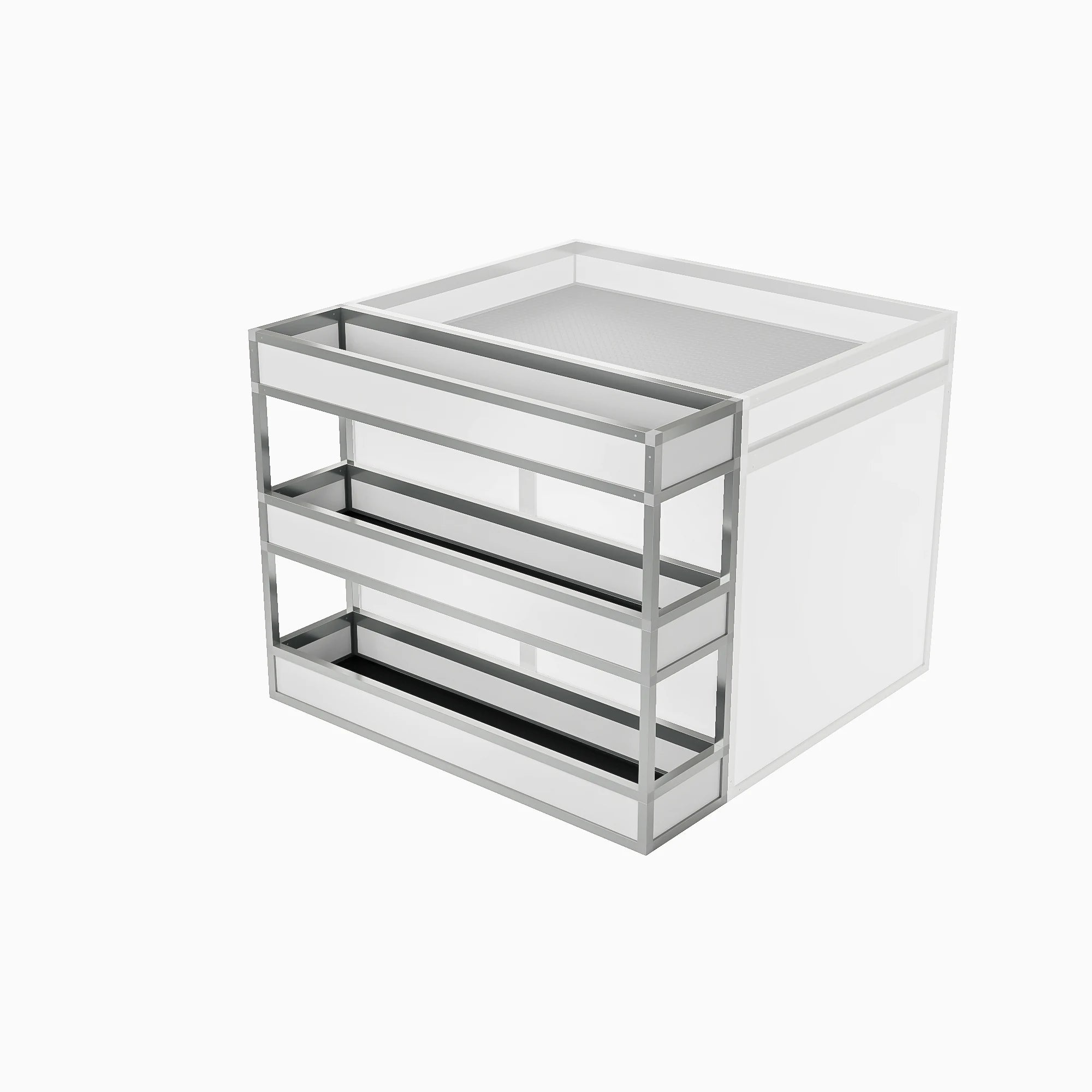 Etagère arrière 3 niveaux pour pharmacie de voiture vétérinaire Daktary