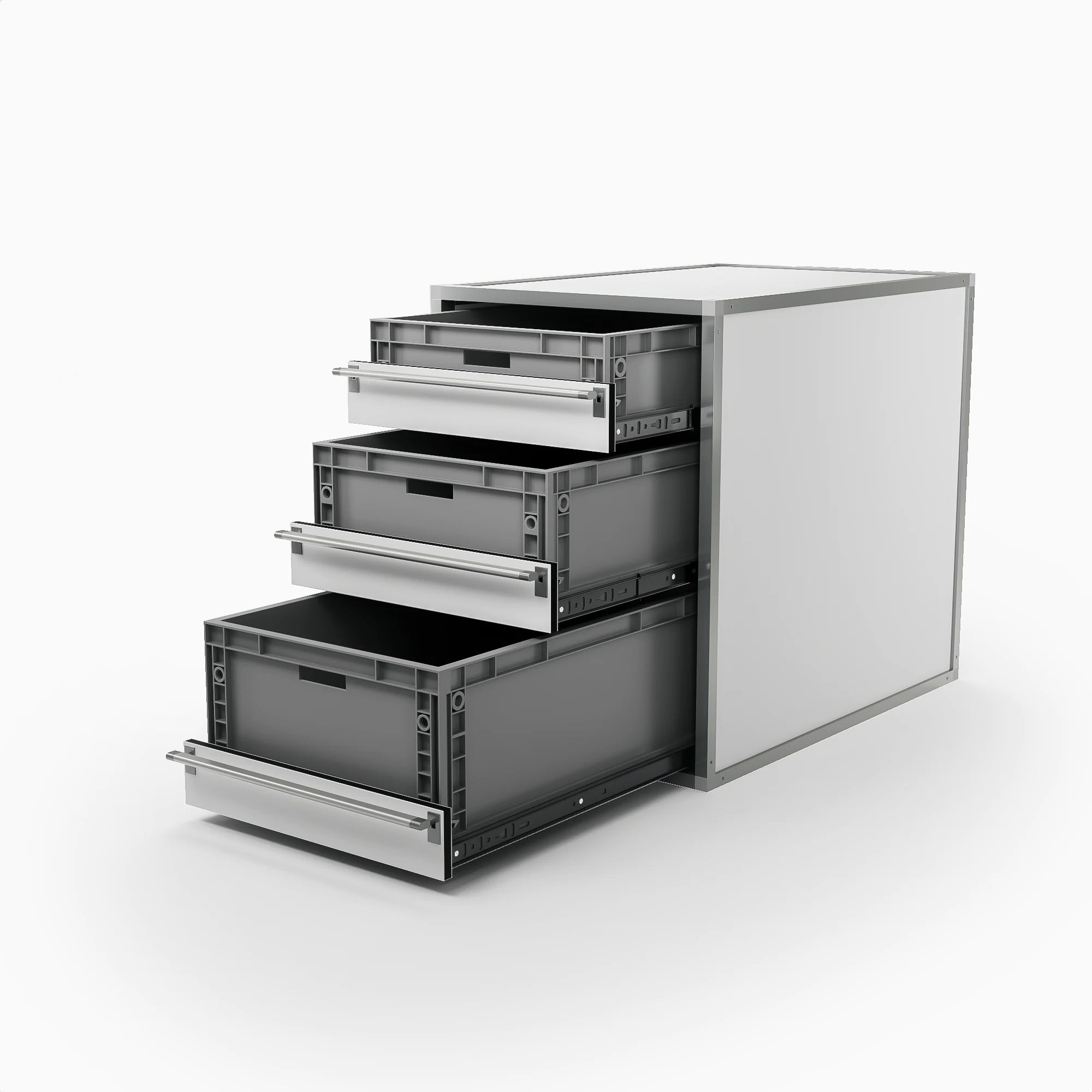 Meuble Craft avec bacs amovibles pour pharmacie de voiture vétérinaire Daktary