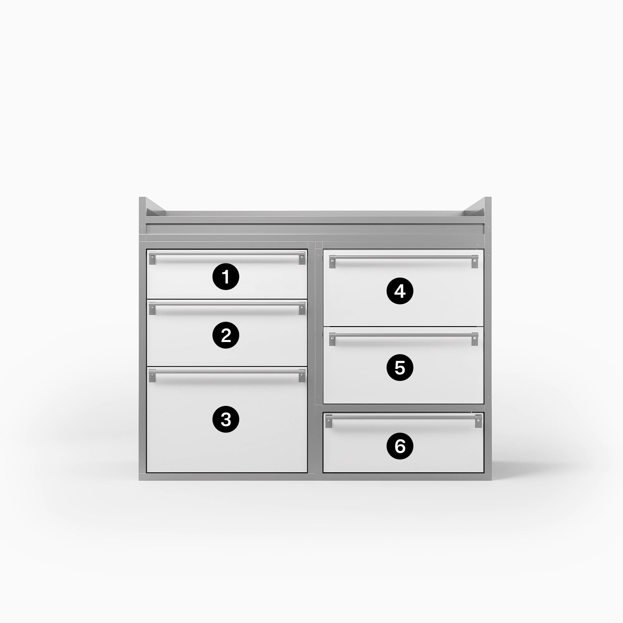 Organisation des tiroirs pour la pharmacie de voiture vétérinaire Daktary réfrigérée