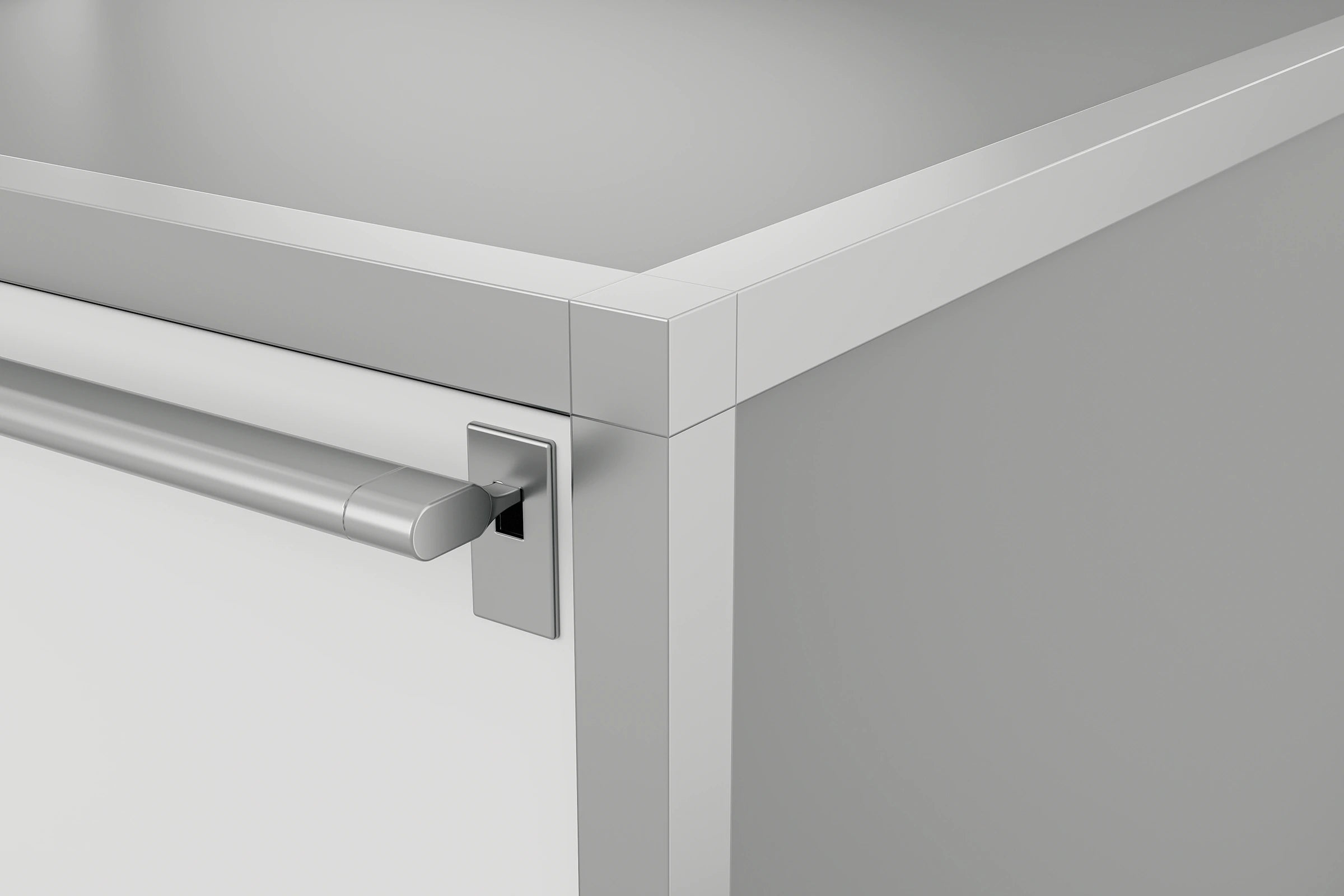 Structure robuste en aluminium d'une pharmacie de voiture vétérinaire Daktary avec fermeture Lynx