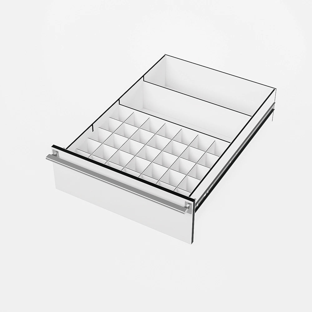 Compartiments à flacons de 50mL pour tiroir de pharmacie de voiture vétérinaire Daktary